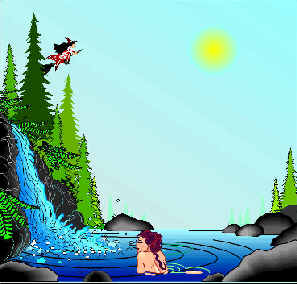 Bathing woman - Badende Frau